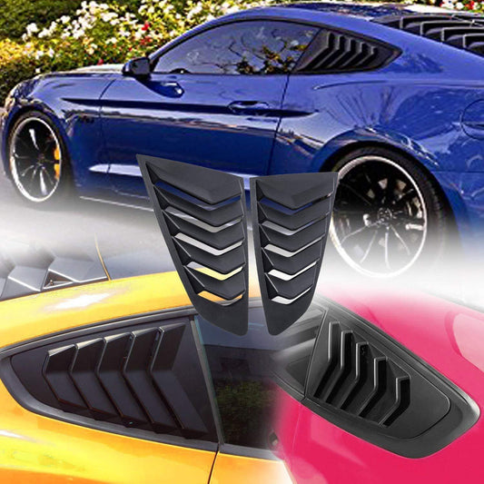Mustang Window Louver Glossy Black 2016-2021 - ONECARWORLD