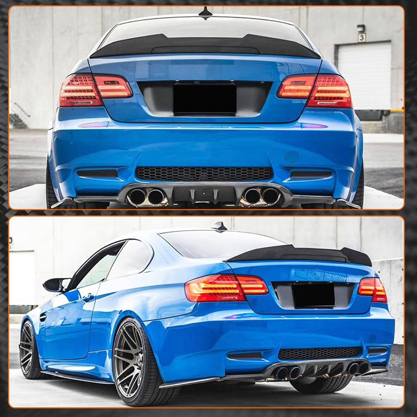 Rear Spoiler for 2013-2020 BMW 4 Series F36 4 Door PSM Style Trunk Wing Air Dam Splitter Glossy Black - ONECARWORLD