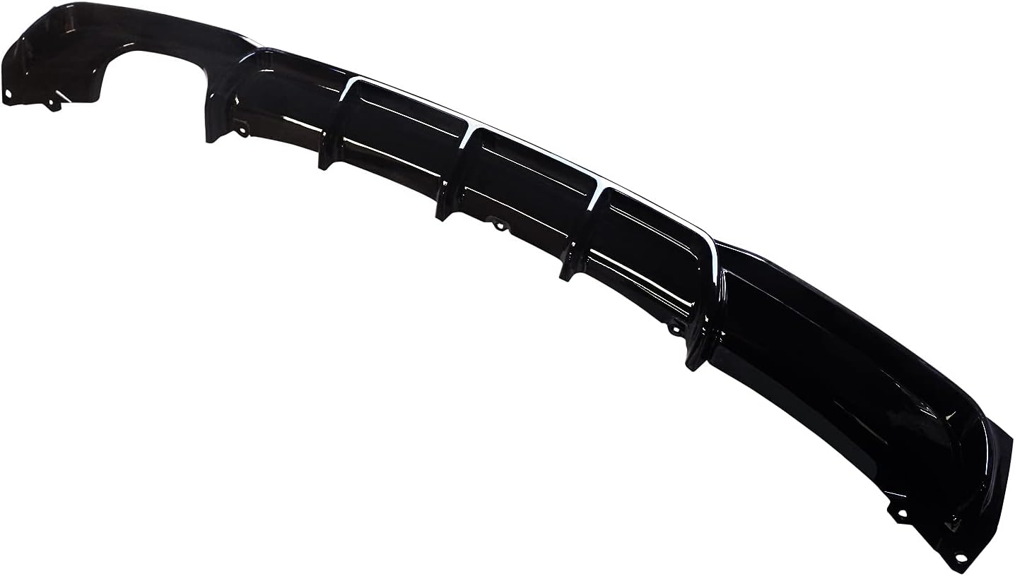 Rear Diffuser for 2012-2019 BMW 3 Series F30 F31 320i 330i 340i with M Sport Bumper,Gloss Black ABS Material Lower Bumper Lip single Exhaust - ONECARWORLD