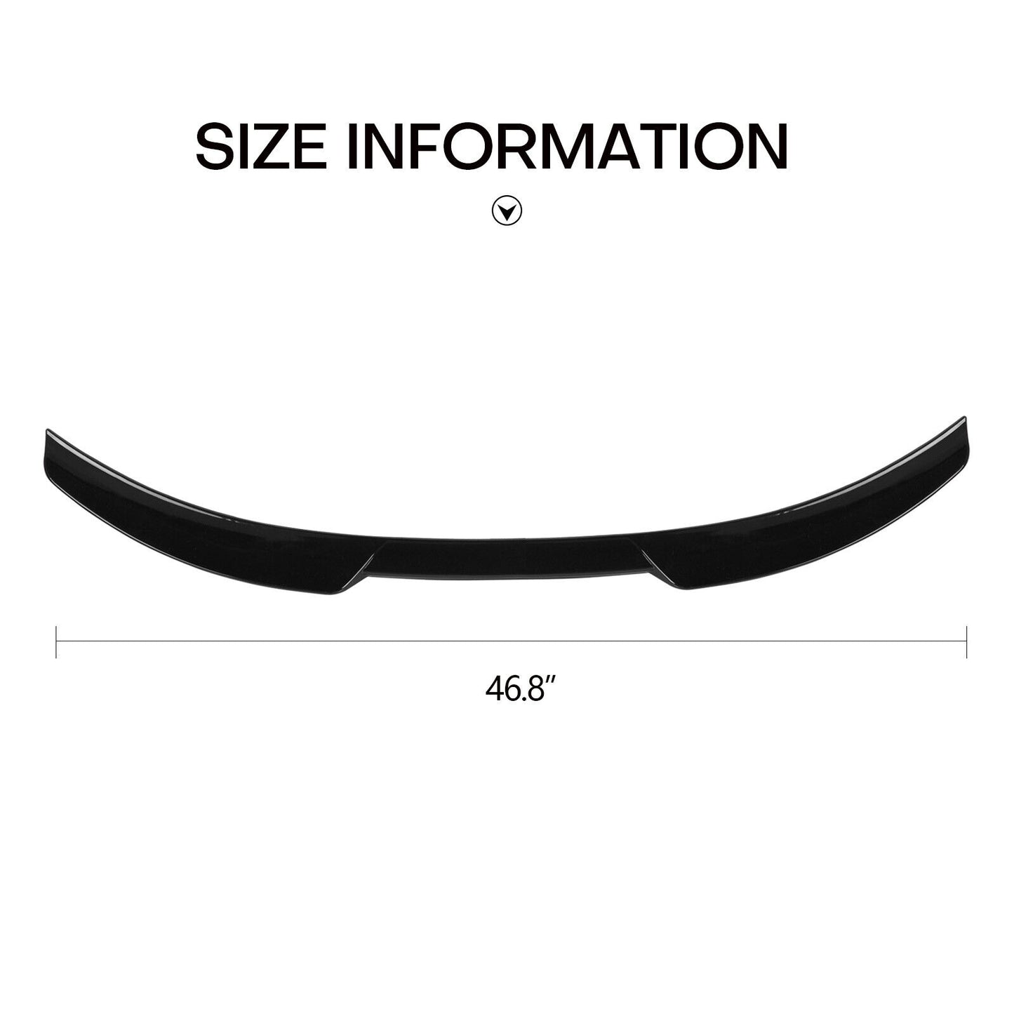 M4 Style Toyota Corolla 2019-2023 4 Door Rear Trunk Spoiler Wing Roof Lip Glossy Black - ONECARWORLD