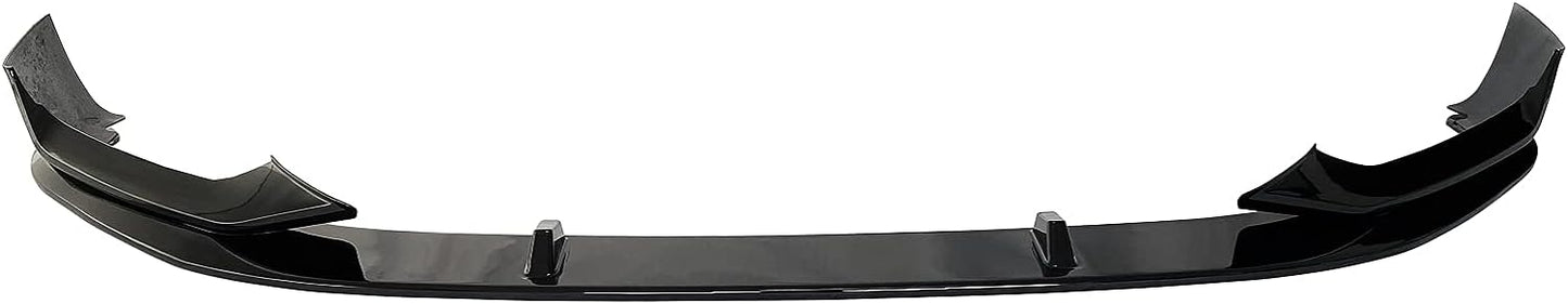 Front Lip Fit For 2021-2023 BMW 5 Series G30 M550i M Sport Gloss Black Front Bumper Splitter - ONECARWORLD