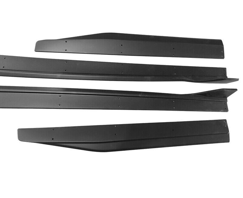 Ford Mustang GT350 15-23 Style Glossy Black 4PCS Side Skirts Bottom Line - ONECARWORLD