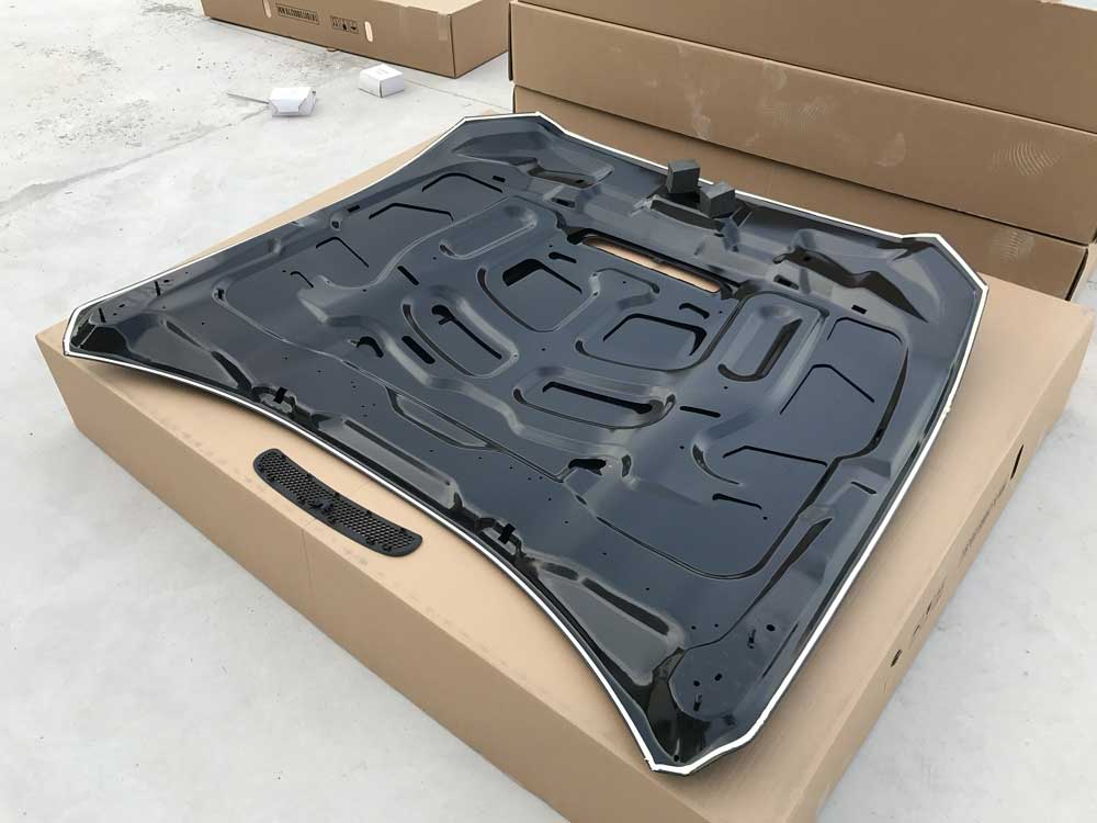 15-17 Mustang GT350 Style Aluminum Hood (Fits All 15-17 Models) Direct Fit & Includes Plastic Grille Insert - ONECARWORLD