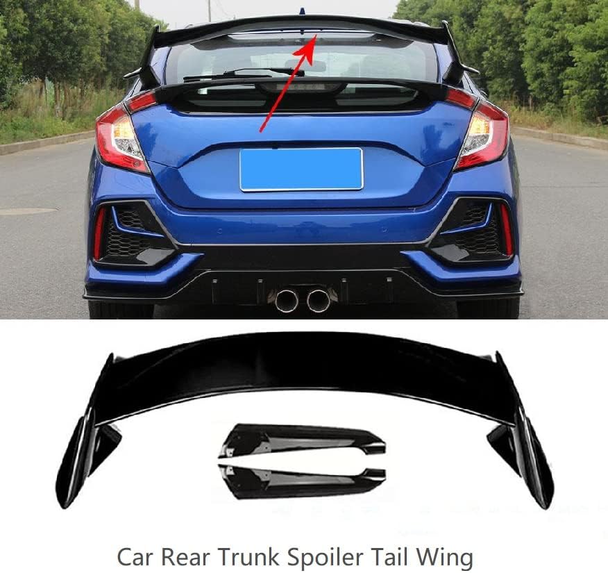 Honda Civic Hatchback Rear Trunk Spoiler 2016-2021 Glossy Black – Onecarworld