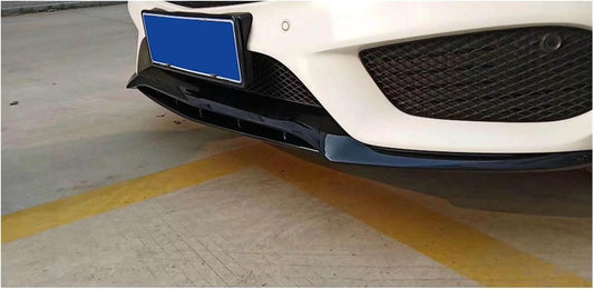 W205 C43 AMG Sport 2015-2018 Front Bumper Lip Splitter Kit PP Material Gloss Black One Piece Lip Onecarworld
