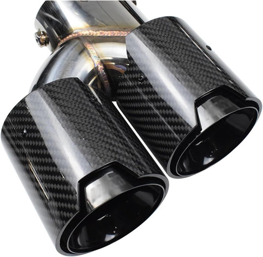 BMW M340i G20 G21 G22 G23 M440i G42 M240i Muffler Tailpipe Exhaust System Carbon Fiber Style Exhaust Tip Quad Style Compatible Onecarworld
