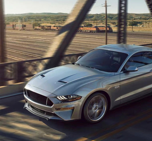 Front Spoiler fits Ford Mustang GT V8 Coupe Convertible 2018 2022 Matte Black 1pcs lip - ONECARWORLD