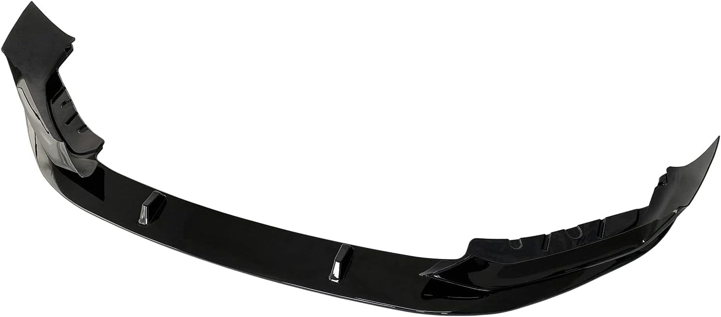 Front Lip Fit For 2021-2023 BMW 5 Series G30 M550i M Sport Gloss Black Front Bumper Splitter - ONECARWORLD