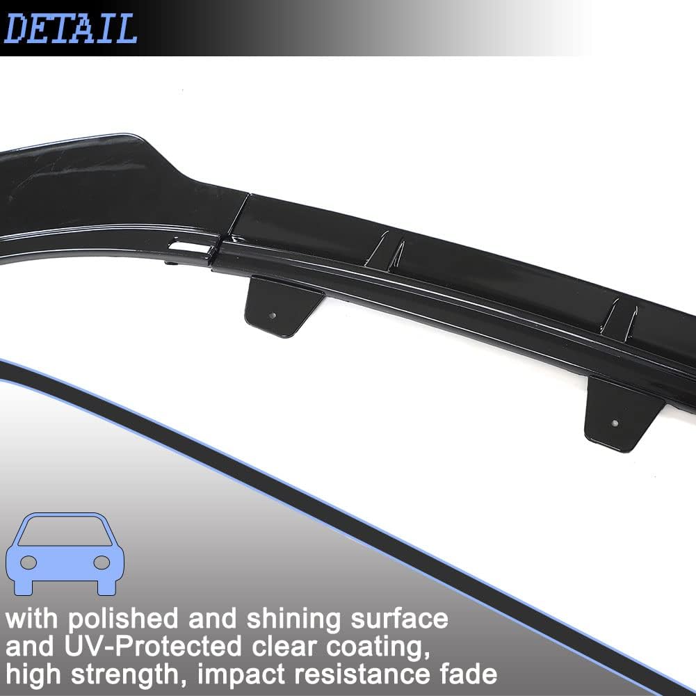 Front Bumper Lip for Toyota Camry Sport Hybrid SE XSE 2021 2022 Front Lip Splitter Air Dam Bumper Protection Spoiler Splitter Gloss Black - ONECARWORLD