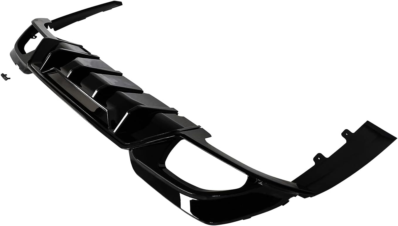 Rear Diffuser Fit for 2019-2023 BMW G20 3 Series M Sport ABS Gloss Black Lower Bumper Splitter Lip - ONECARWORLD