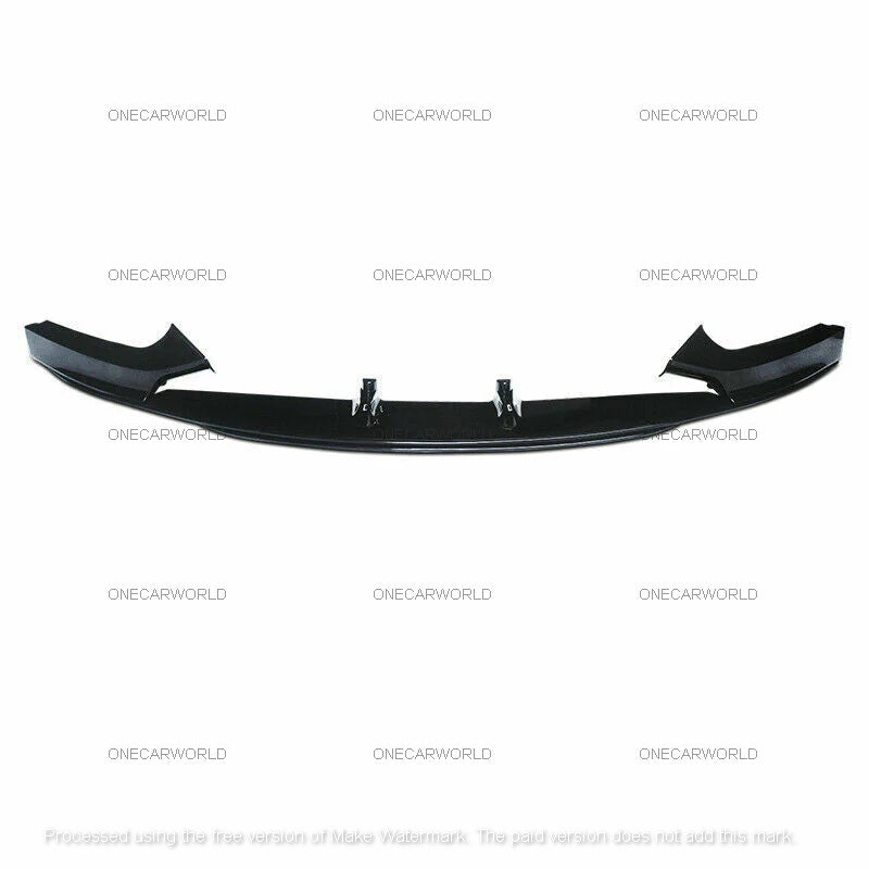 Front Bumper Lip for BMW 2 Series F22 220i 228i 230i M235i M240i 2014-2020 Gloss Black ABS Front Spoiler Splitter MPerfomance Style (One Piece Lip)