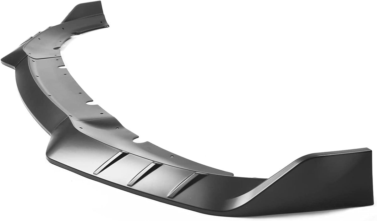 Front Bumper Lip Compatible with 2015-2023 Dodge Charger, V3 Style Glossy Black ABS Front Air Dam Chin Spoiler Splitter 3PCS - ONECARWORLD