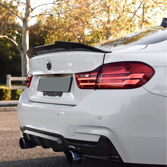 Rear Spoiler for 2013-2020 BMW 4 Series F36 4 Door PSM Style Trunk Wing Air Dam Splitter Glossy Black - ONECARWORLD