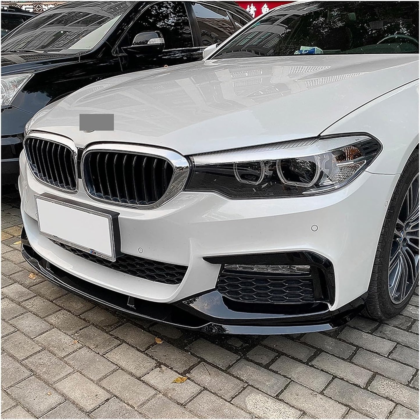 Front Lip For 2017-2020 BMW G30 5 Series M Performance Gloss Black ABS Bumper Spoiler Splitter 1PCS - ONECARWORLD