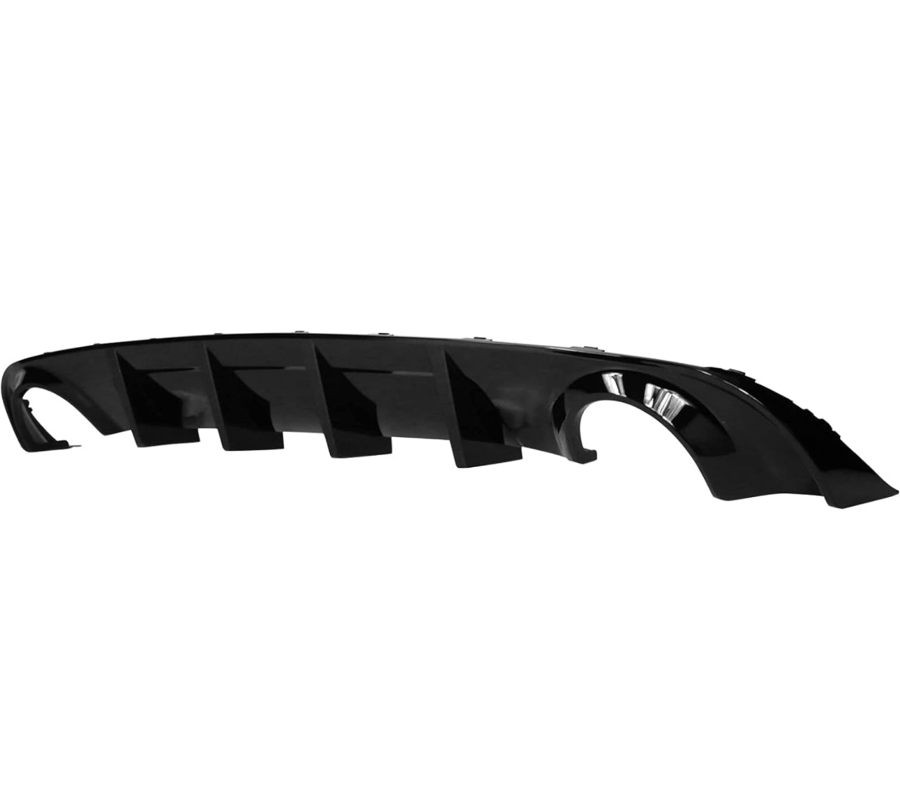 Rear Bumper Diffuser Compatible with 2015-2023 Dodge Charger Base & SXT, SE, R/T, GT, Enforcer, Pursuit & Fits 2019-2023 Dodge Charger SXT Trim Rear Bumper Lip Diffuser Splitter Gloss Black PP - ONECARWORLD