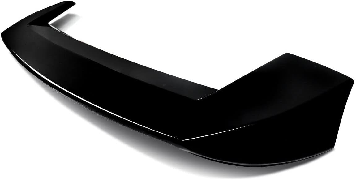 2013-2021 Jeep Grand Cherokee R Style Rear Roof Spoiler + Trunk Splitter Tailgate Mid Wing Gloss Black - ONECARWORLD