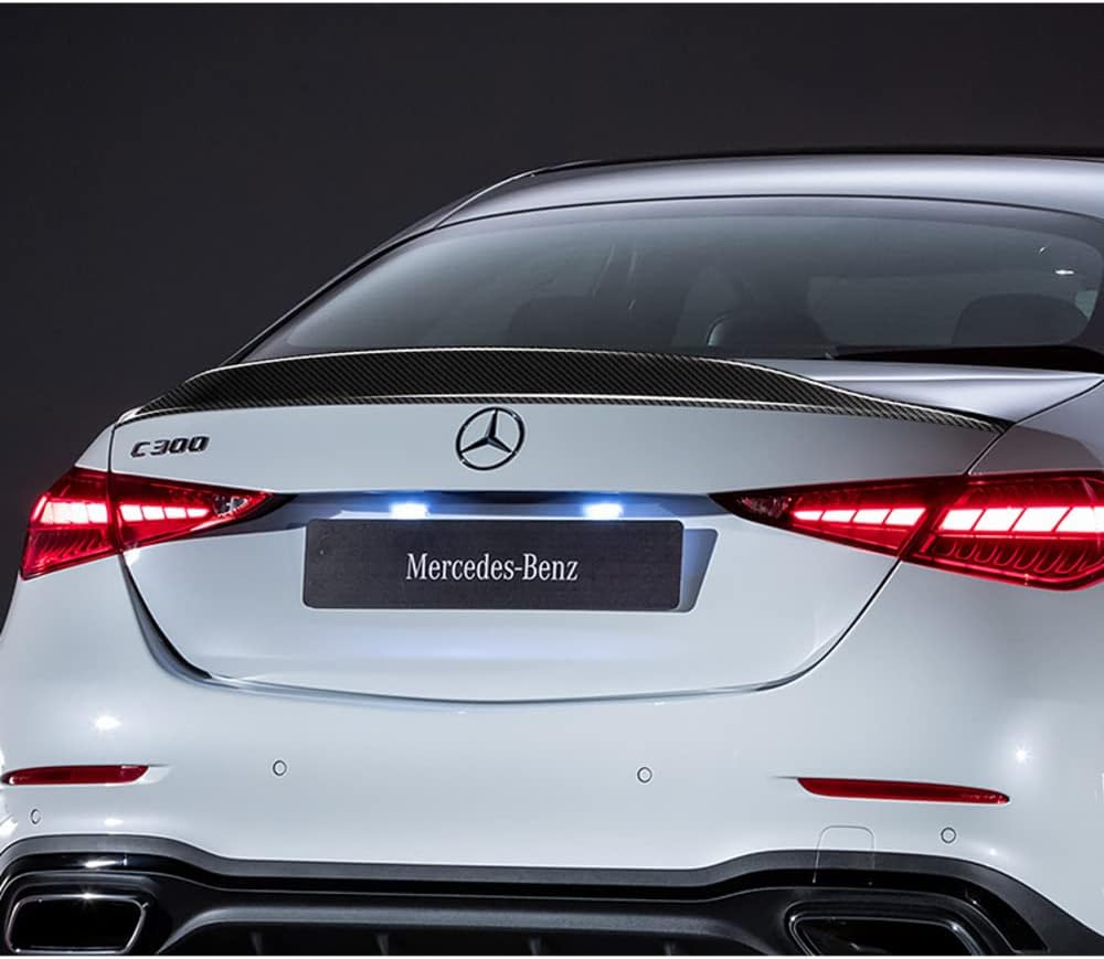 Mercedes Benz W205 C-Class 4-Door PSM Style Carbon Fiber Trunk Spoiler Wing For 2015-2020 Sedan Only