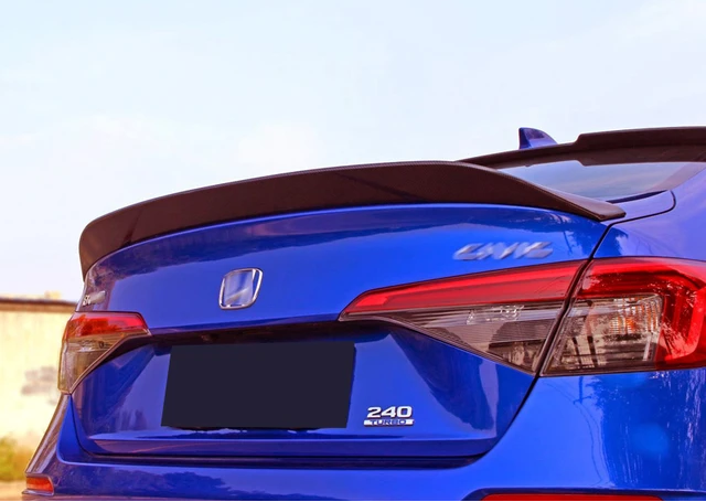 Honda Civic 11th Generation Rear Wing Spoiler 2021-2024 Civic Accessories 4-Door Sedan Tail Fin Sporty Car Modifications Aerodynamic Rear Wing Type R Spoiler