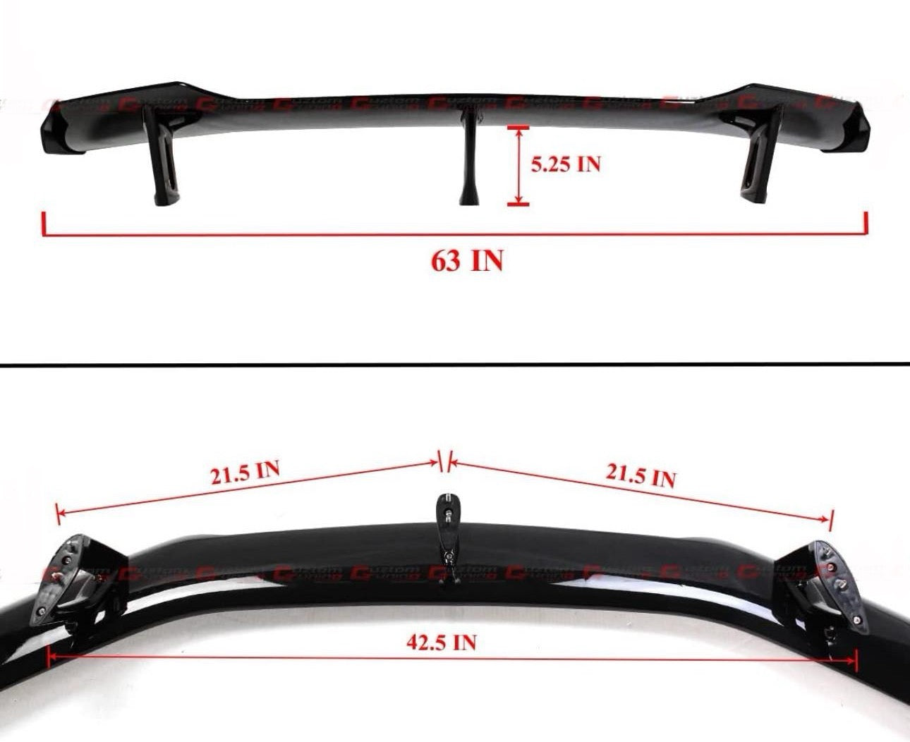 Rear Trunk Spoiler Lip, High Strength Gloss Black GT Style Anti Fade Trunk Spoiler Wing Replacement for Camaro ZL1 1LE 16‑21 for Car Adaptations - ONECARWORLD