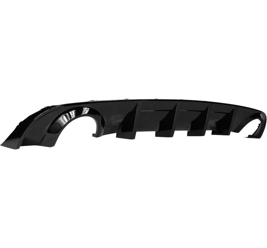 Rear Bumper Diffuser Compatible with 2015-2023 Dodge Charger Base & SXT, SE, R/T, GT, Enforcer, Pursuit & Fits 2019-2023 Dodge Charger SXT Trim Rear Bumper Lip Diffuser Splitter Gloss Black PP - ONECARWORLD