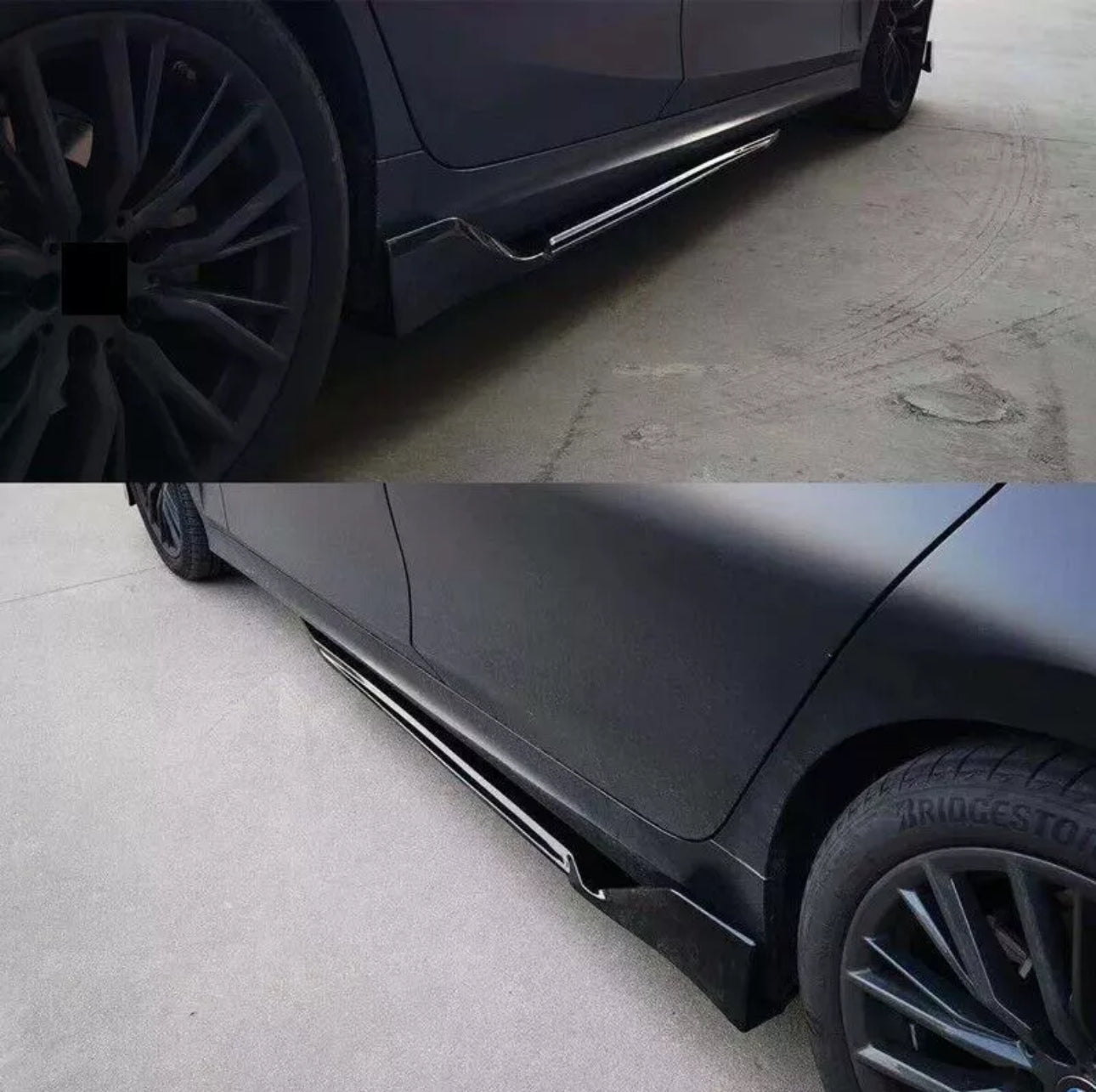 Side Skirts for 2019-2023 BMW G20 G28 3 Series M Sport Gloss Black 3D Racing Style Extension Rocker Panels