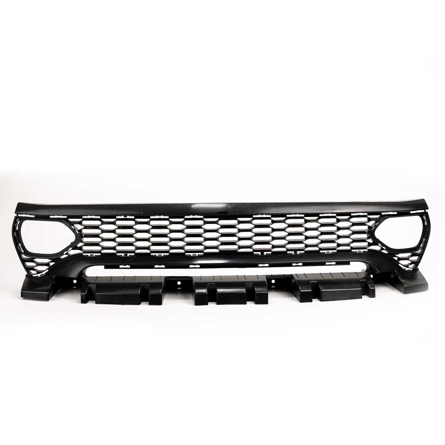 Dodge Charger Widebody Front Grille with LED Snorkel Lights & Legs 2015-2023 Gloss Black | Onecarworld