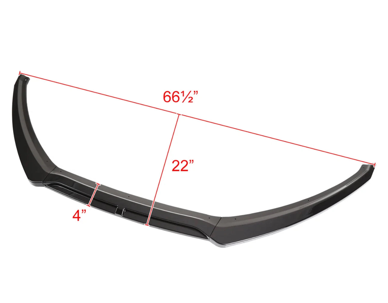 Ford Focus SE/SEL 2015-2018 Glossy Black Flexible Front Lip Onecarworld