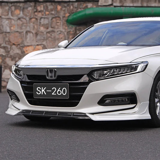 Honda Accord Inspire 2018-2021 10th Generation SK-260 Front Bumper Splitter Accessories Car Front Bumper Front Shovel Lip Spoiler Kit Fit for Lip (Gloss Black)