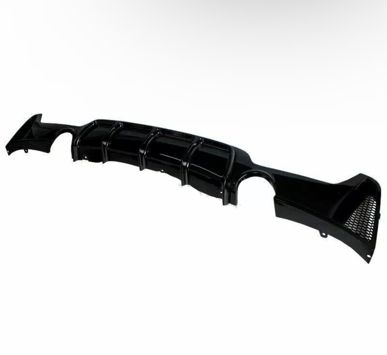 Glossy Black Rear Bumper Diffuser For BMW F32 F33 435i M Tech Quad Out 14-20 1PC