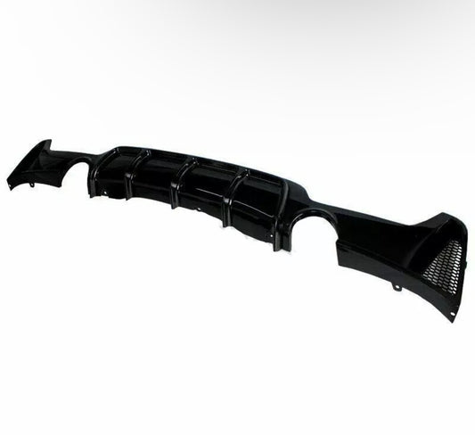 Glossy Black Rear Bumper Diffuser For BMW F32 F33 435i M Tech Quad Out 14-20 1PC