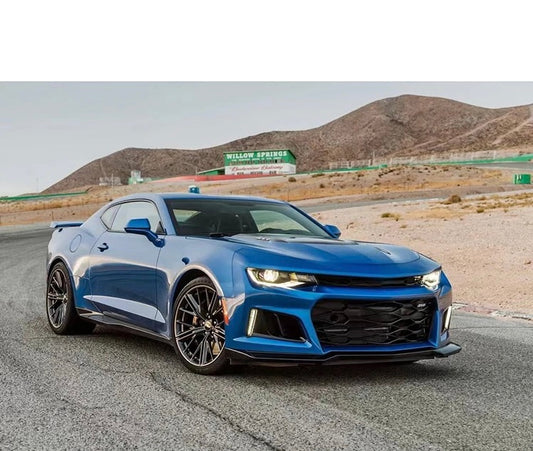 Camaro Chevrolet 2016-2023 V6 ZL1 Style 1pcs Front Bumper Lip (Glossy black) For Normal Bumpers Only. - ONECARWORLD