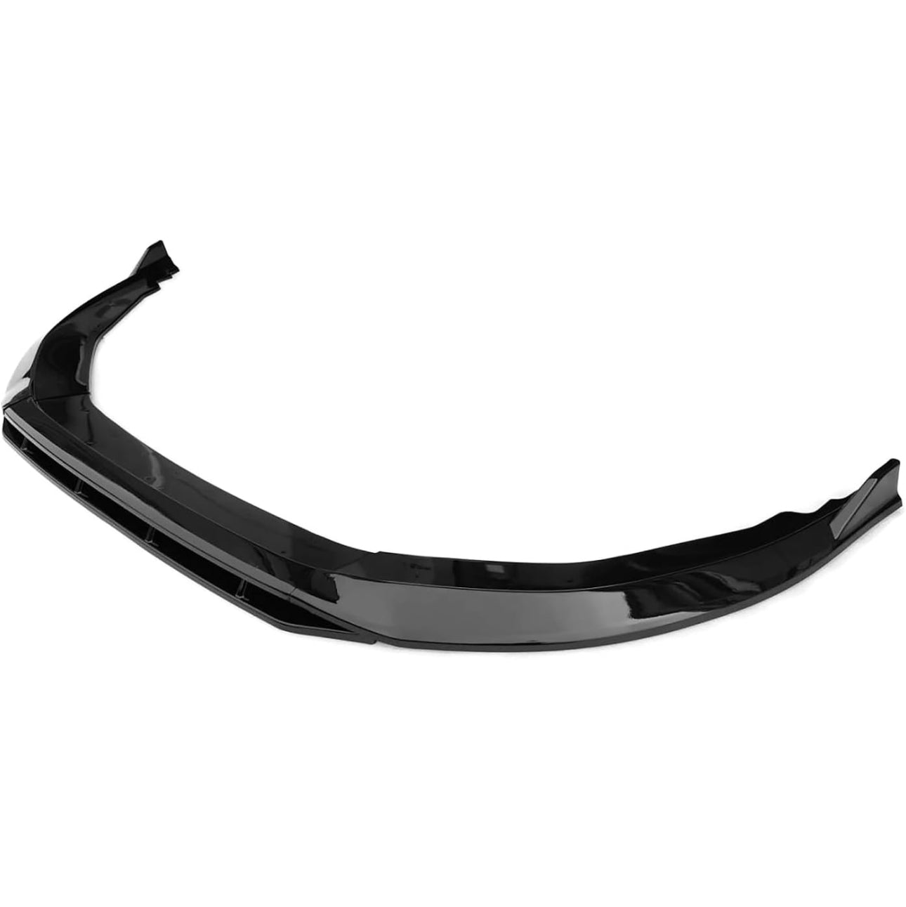 Honda Accord 11th Gen Front Bumper Lip V1 Style 4PC Body Kit (2023-2024) Glossy Black.