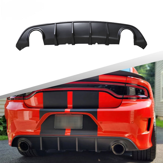 Rear Diffuser for 2015-2020 Charger SRT, RT, Daytona, GT, Scatpack Superbee Rear Lip Bumper PP Valance Diffuser OE Style - ONECARWORLD