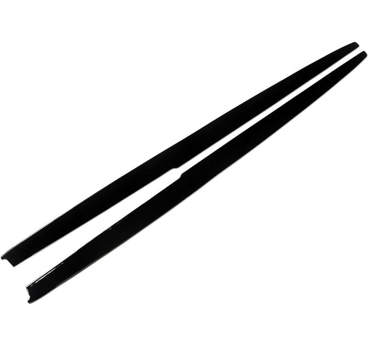 BMW 3-Series F30 F31 2012-2018 Side Skirts For M-Sport Bumper, ABS Painted Gloss Black Side Rocker Panel Extension Lip - ONECARWORLD