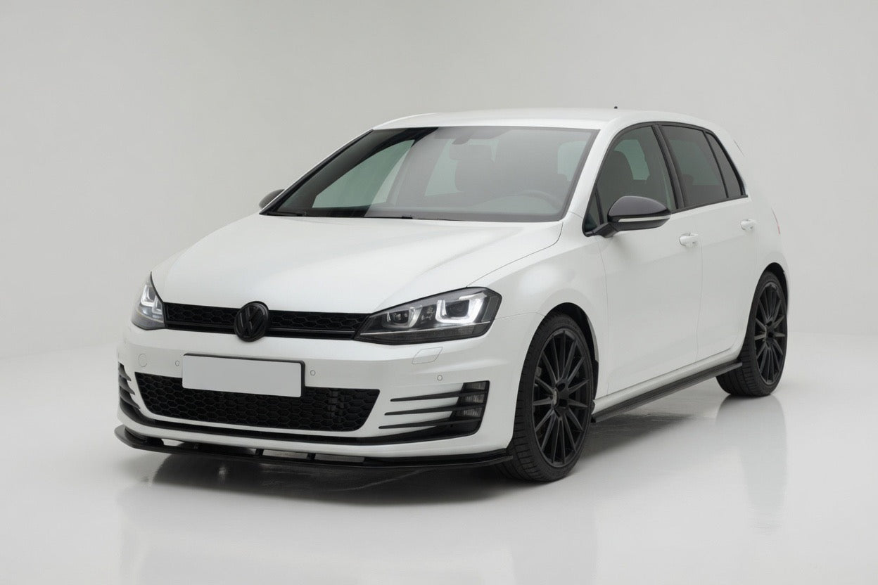 2014-2016 Volkswagen Golf MK7 R - Gloss Black Side Skirts Onecarworld
