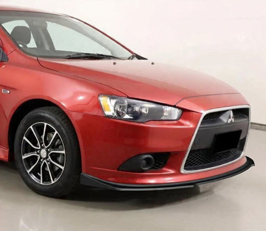 Mitsubishi Lancer Ralliart Lancer GT & GTS RA-Style Front Bumper Lip | Gloss Black | Fits 2009–2015 Onecarworld