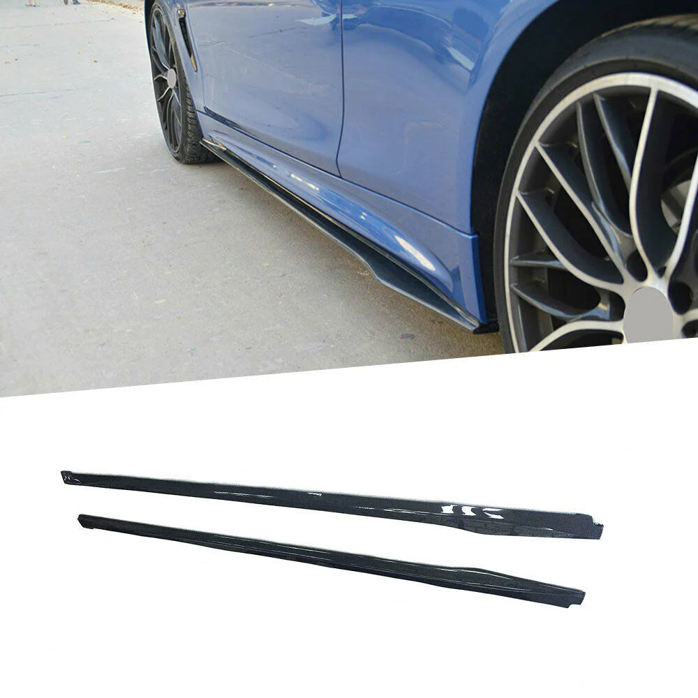 2014-2020 BMW 4 Series F32 F33 F36, Front Lip & Rear Diffuser & Side Skirts ABS Painted Gloss Black M Sports - ONECARWORLD
