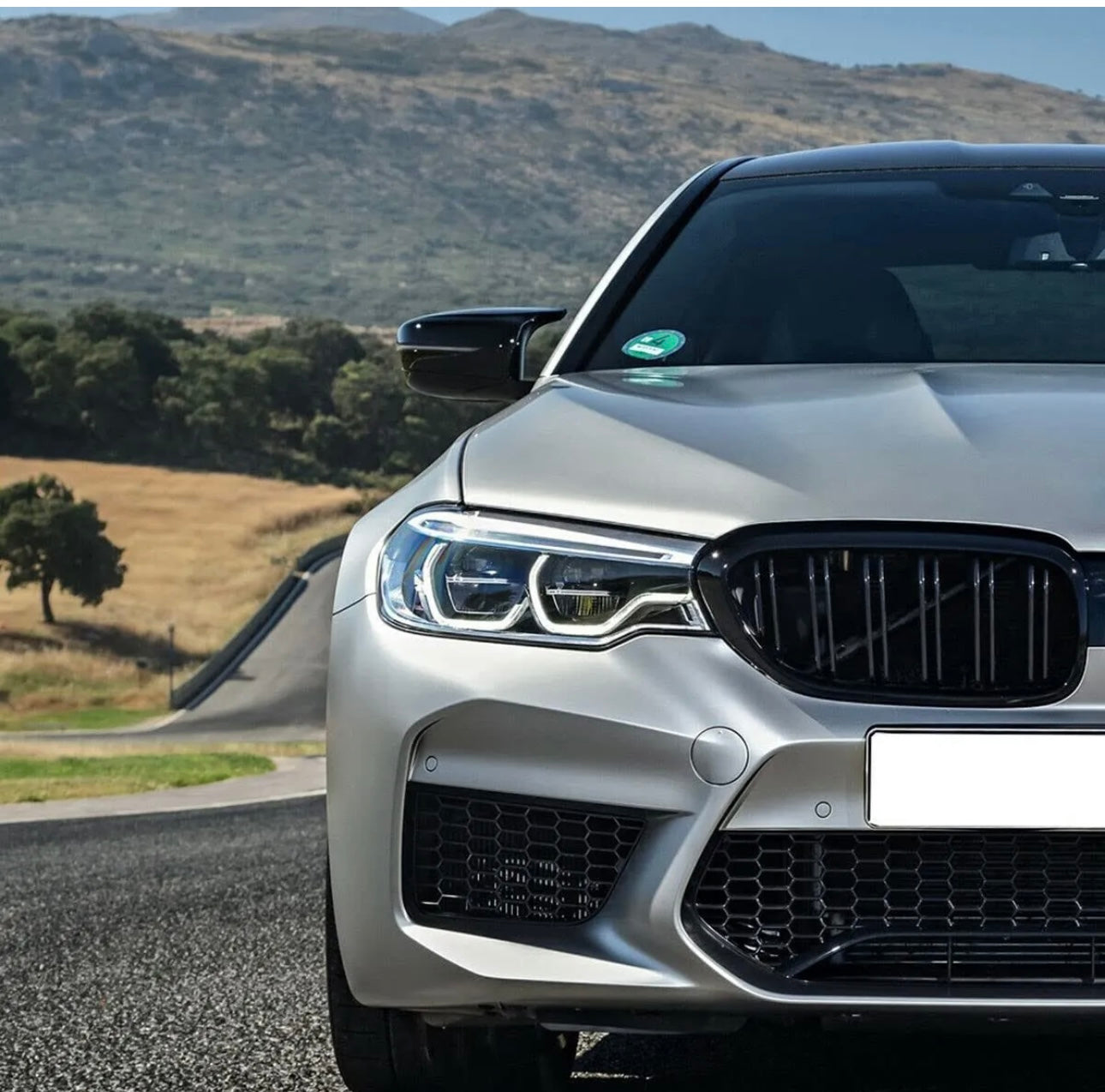 BMW G30 Batman Mirror cover glossy black for 2019-2022 - ONECARWORLD