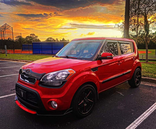 KIA SOUL FRONT LIP SPLITTER SPOILER BUMPER GUARD PROTECTOR - ONECARWORLD