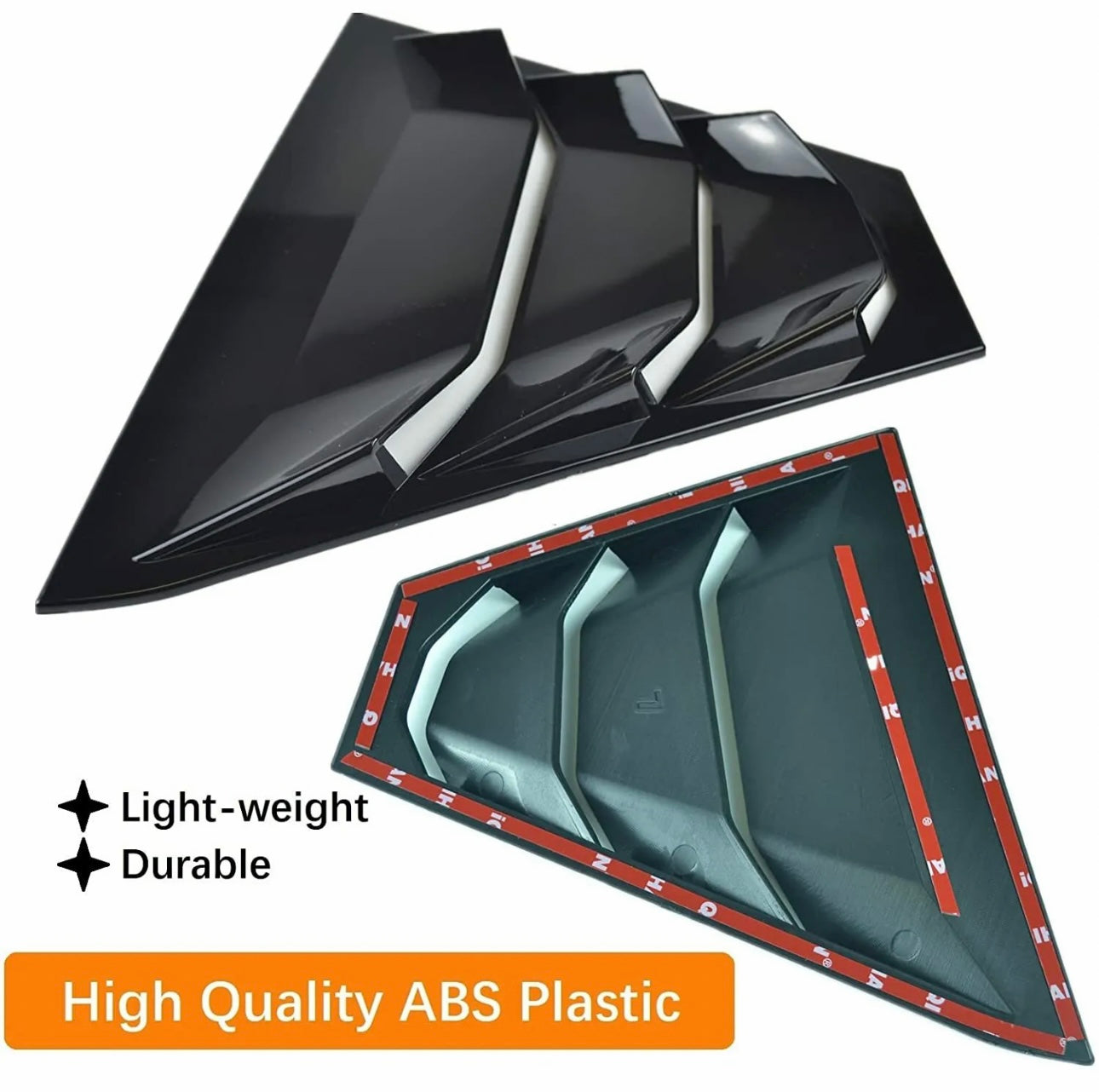 Nissan Altima Glossy black Rear window louvers 2019 - 2023 - ONECARWORLD