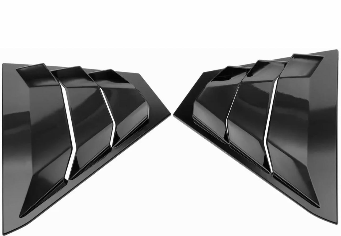 Nissan Altima Glossy black Rear window louvers 2019 - 2023 - ONECARWORLD