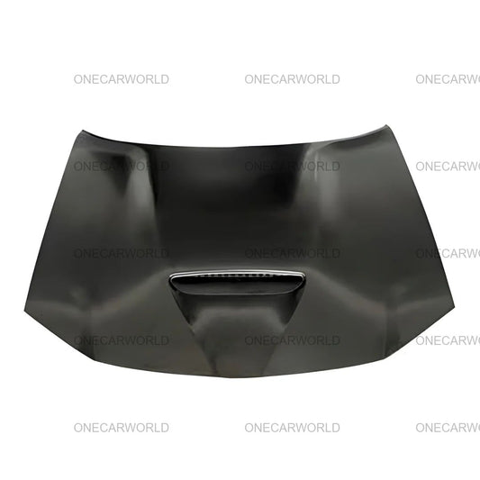 Chrysler 300 Daytona Style Hood with Center Vent Compatible with 2011–2024 Aluminum Unpainted Black OneCarWorld