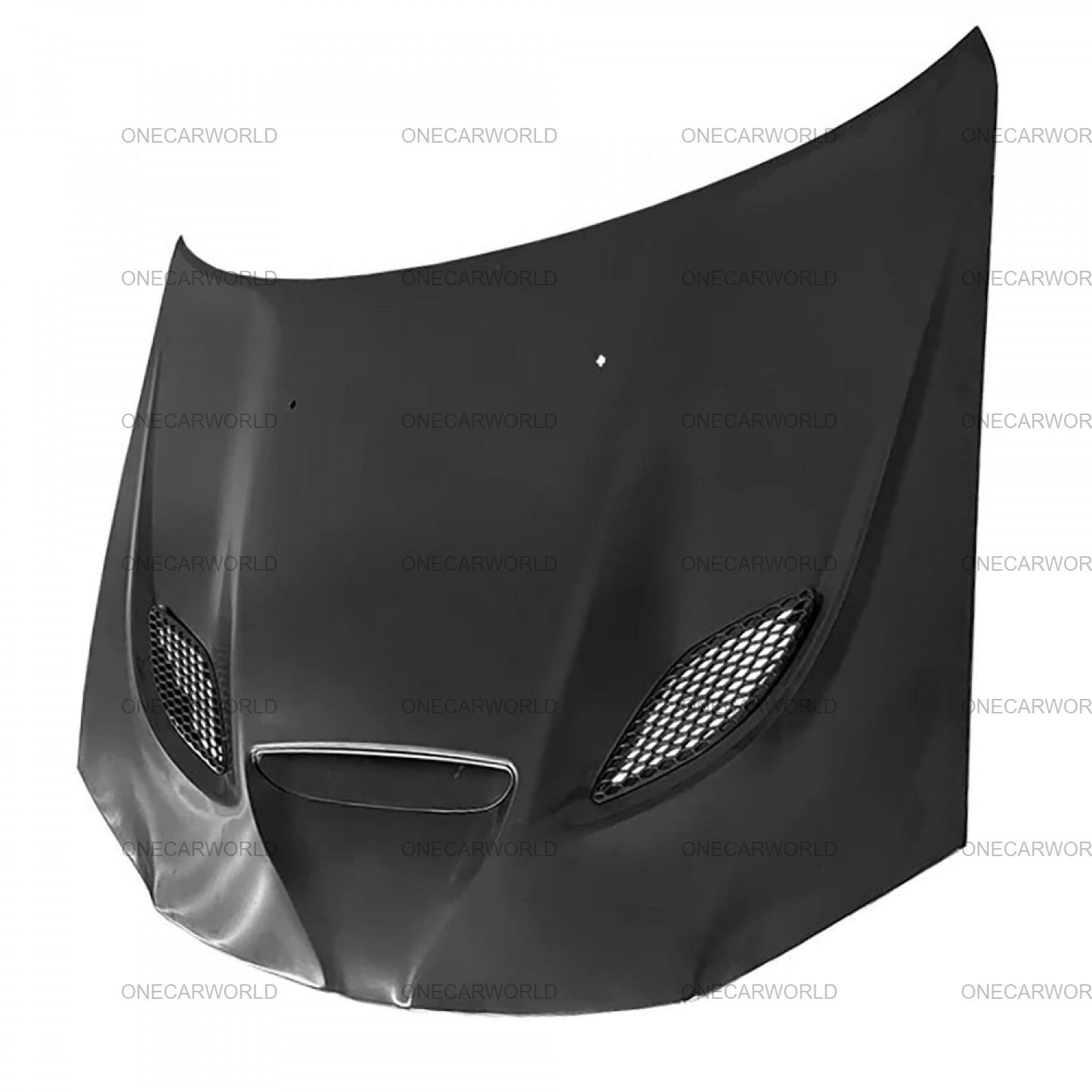 Chrysler SRT Style Hood with Center Vent 2011–2024 | Aluminum | Unpainted Black | Onecarworld