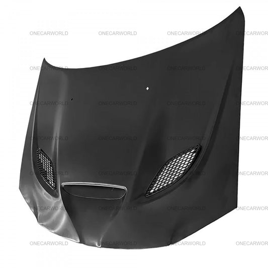 Chrysler SRT Style Hood with Center Vent 2011–2024 | Aluminum | Unpainted Black | Onecarworld