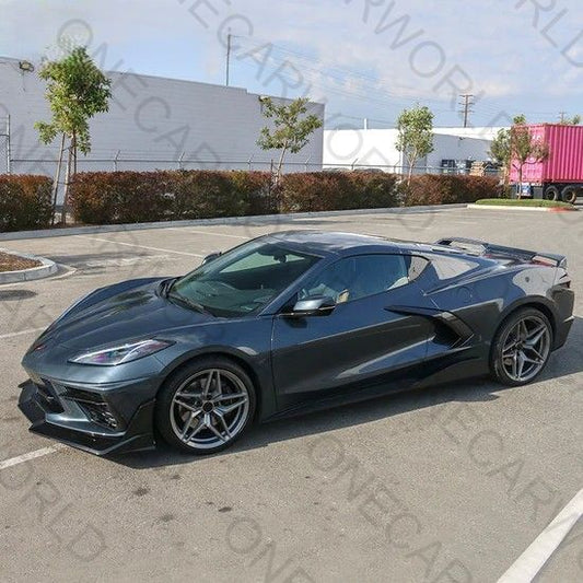 Chevy Corvette C8 Stingray/Z51 Front Lip ZR1 Style 7PCS Kit Fits 2020–2025 Onecarworld