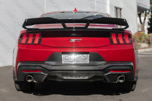 Ford Mustang 2023+Rear Wickerbill Wing Spoiler Dark Horse Style Fits 2023 Mustang Models