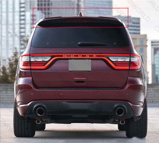 Dodge Durango (2012–2020) Customized Rear Bumper Wing 2021 SRT Style Roof Lip Spoiler With Break Light | Aggressive Body Kit Add-On Onecarworld