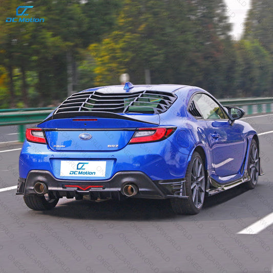 Subaru BRZ Toyota GR86 Rear Window Louver 2022-2025 Matte Black Onecarworld