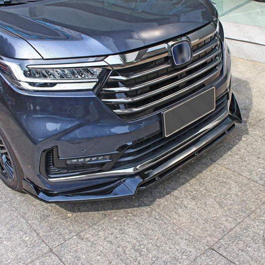 Honda Odyssey Front Bumper Lip 2021-2022 Gloss Black Onecarworld