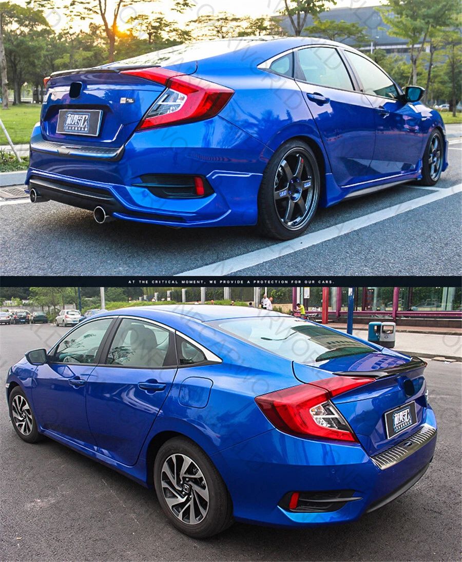 Honda Civic Rear Spoiler 2016-2020 Glossy Black Sport Style – Onecarworld